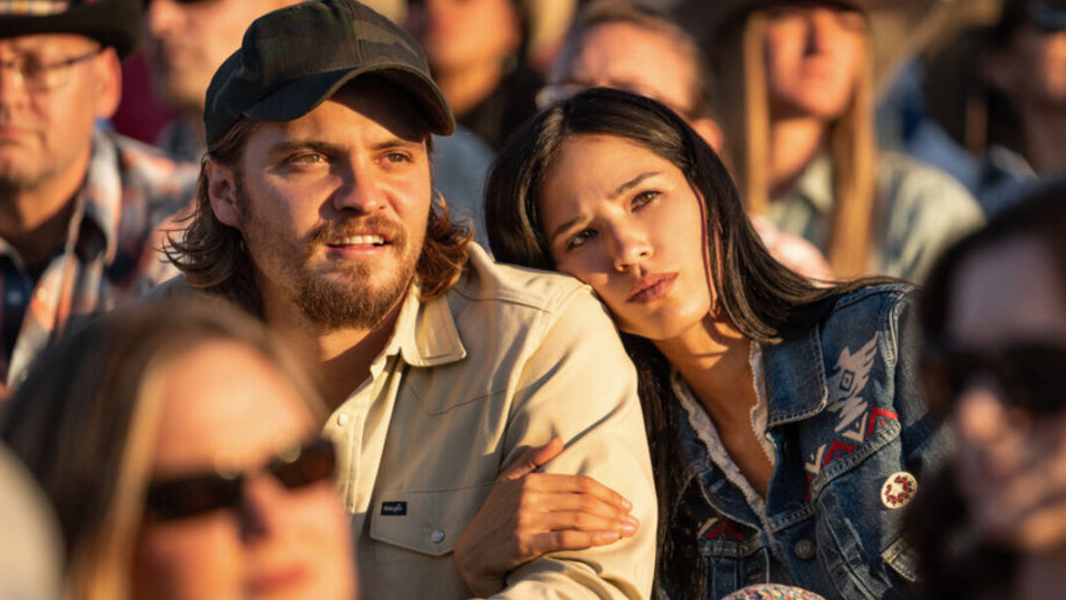 Why Yellowstone's Luke Grimes And Kelsey Asbille Say Fans Shouldn't  'Breathe Easy' About Monica And Kayce | Cinemablend