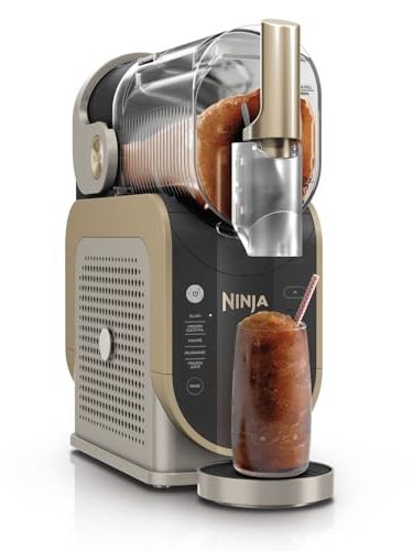 Ninja Slushi Frozen Drinks Maker, Create Slush, Frozen Cocktails, Frapp&amp;eacute;, Milkshakes &amp;amp; Frozen Juice, No Ice or Preperation Needed, Whisperchill Technology, 1.9l Capacity, Stone Gold, Fs301ukstgd