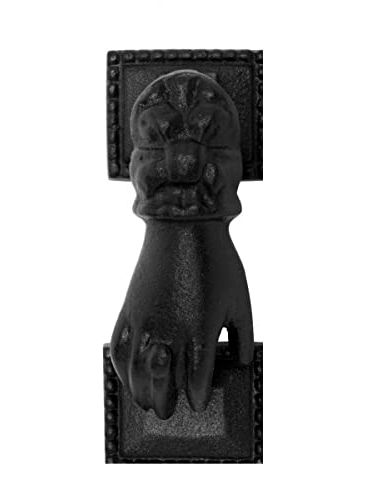 Black Cast Iron Door Knocker Hand Fist