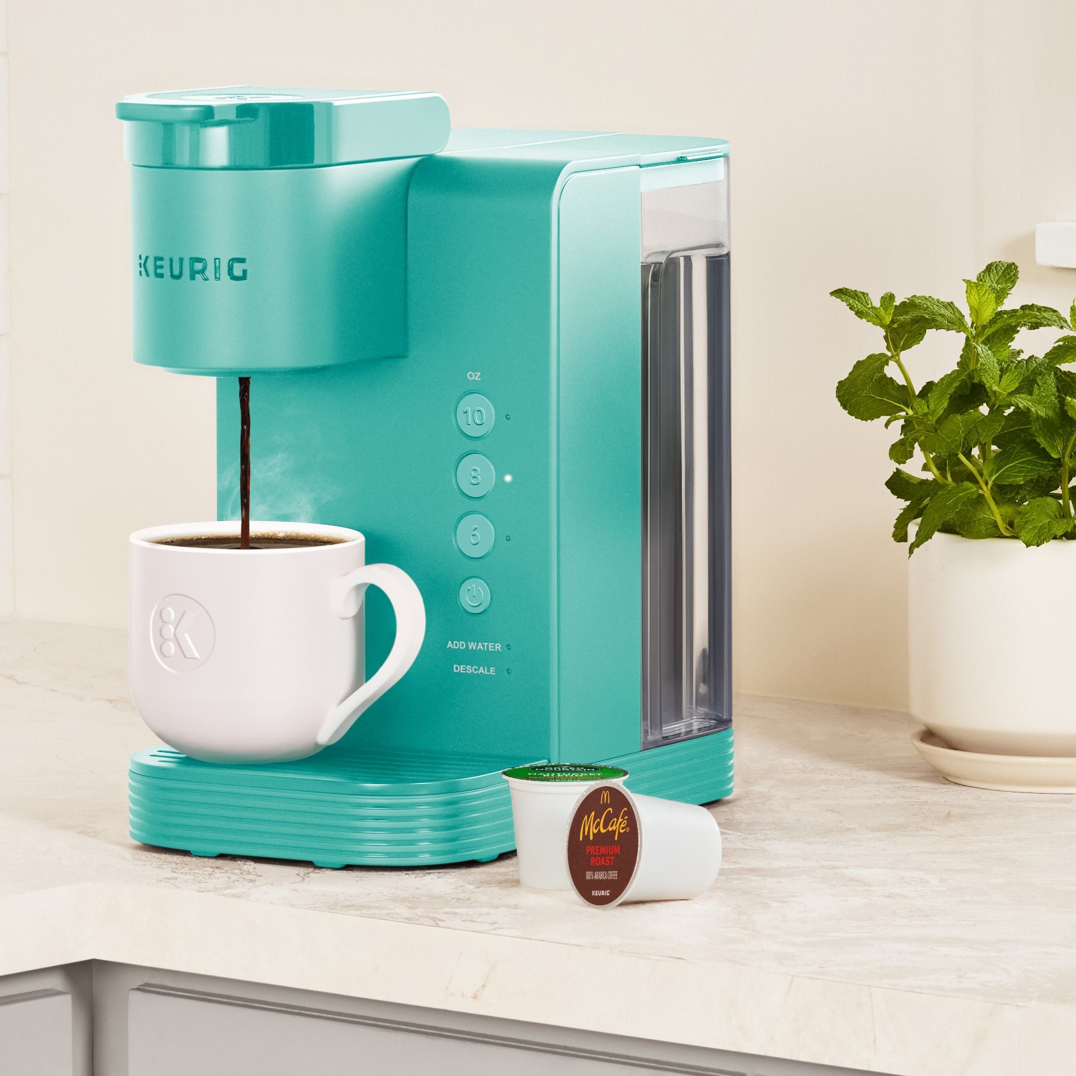 Keurig descale button locations model comparison chart