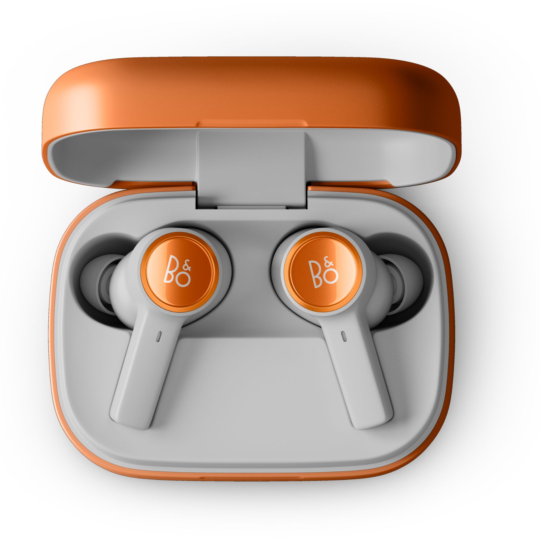 Bang & Olufsen ワイヤレスイヤホン オレンジ Bang & Olufsen's luxurious, high-end wireless earbuds promise