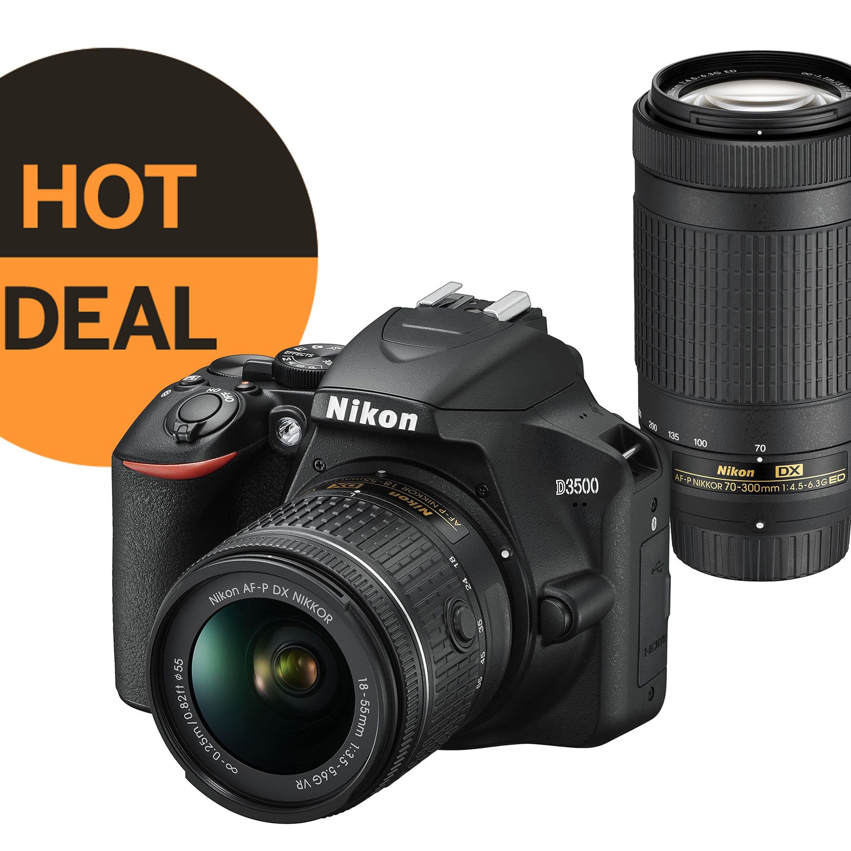 Amazing holiday deal: this Nikon D3500 comes with two zooms for