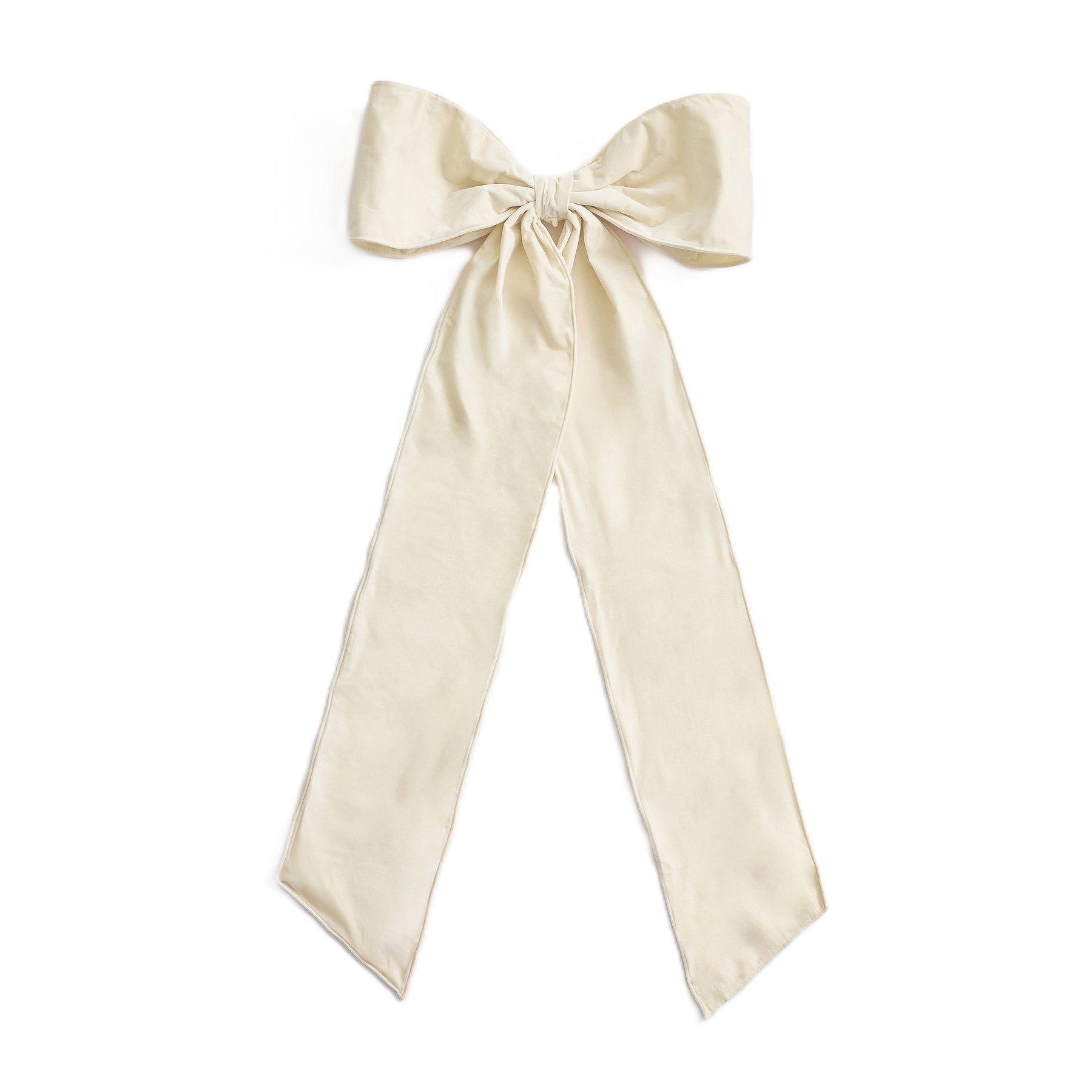 White bow tree topper