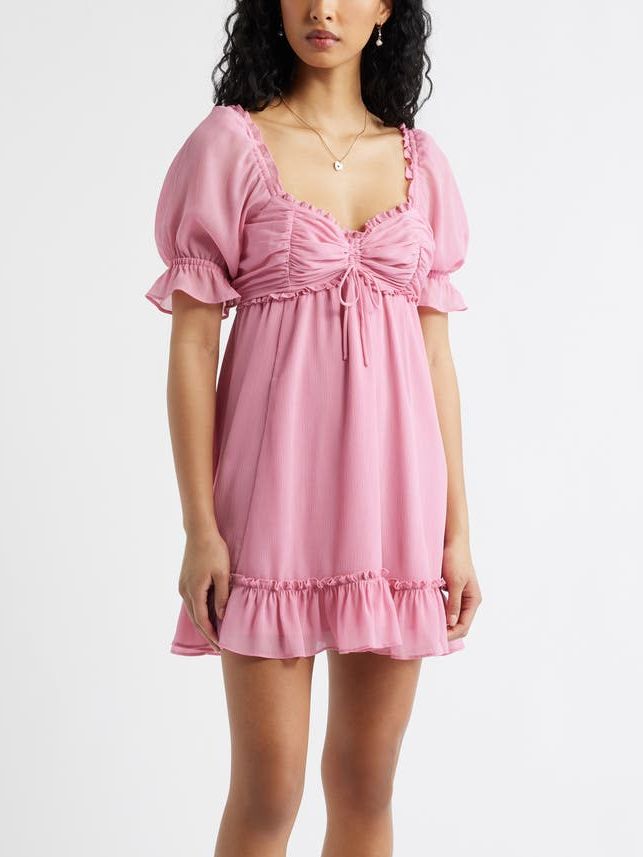 Chiffon Babydoll Minidress