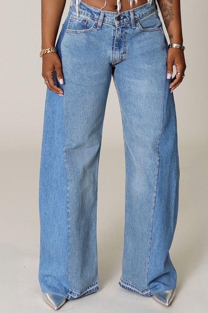 Denim Wide Leg Jeans
