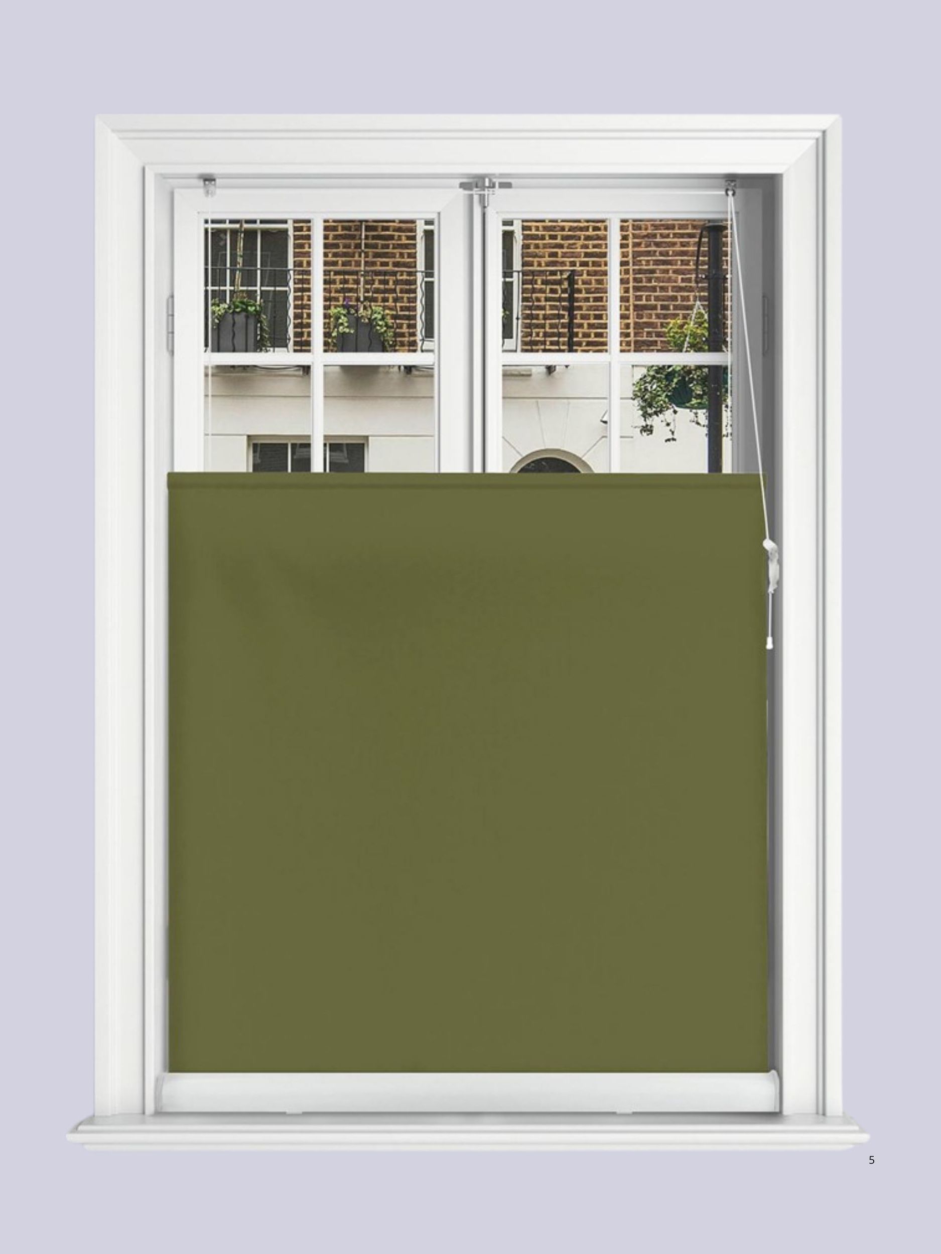 OrderBlinds, Rosemary Blackout Bottom Up Roller Blind