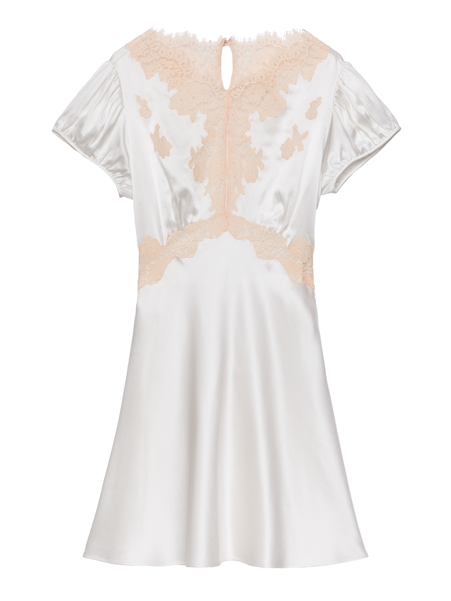 Junia Dress -- Salt and Peach Lace