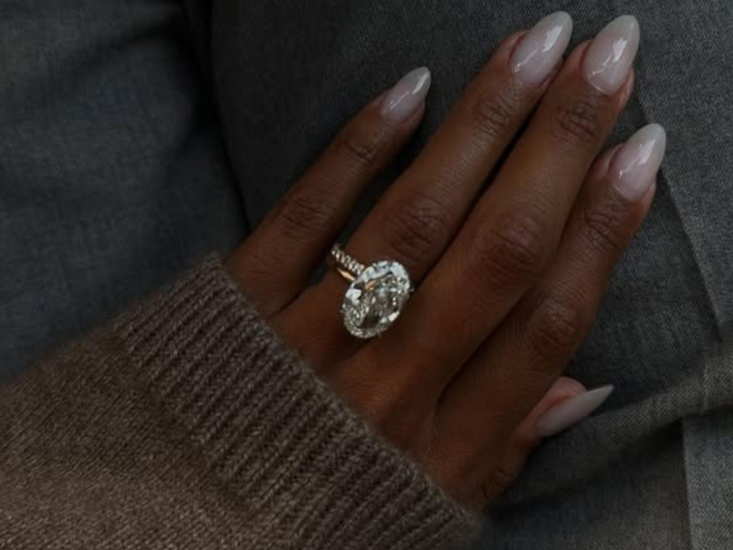 knee length dresses for ladies Interstellar Art Alexandrite Ring Unique Engagement Rings Custom Jewelry 18K White Gold