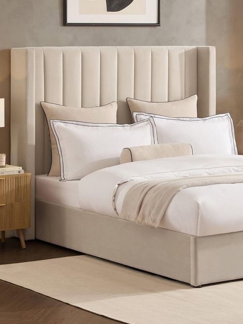 Madison Ottoman Storage Bed - Ecru