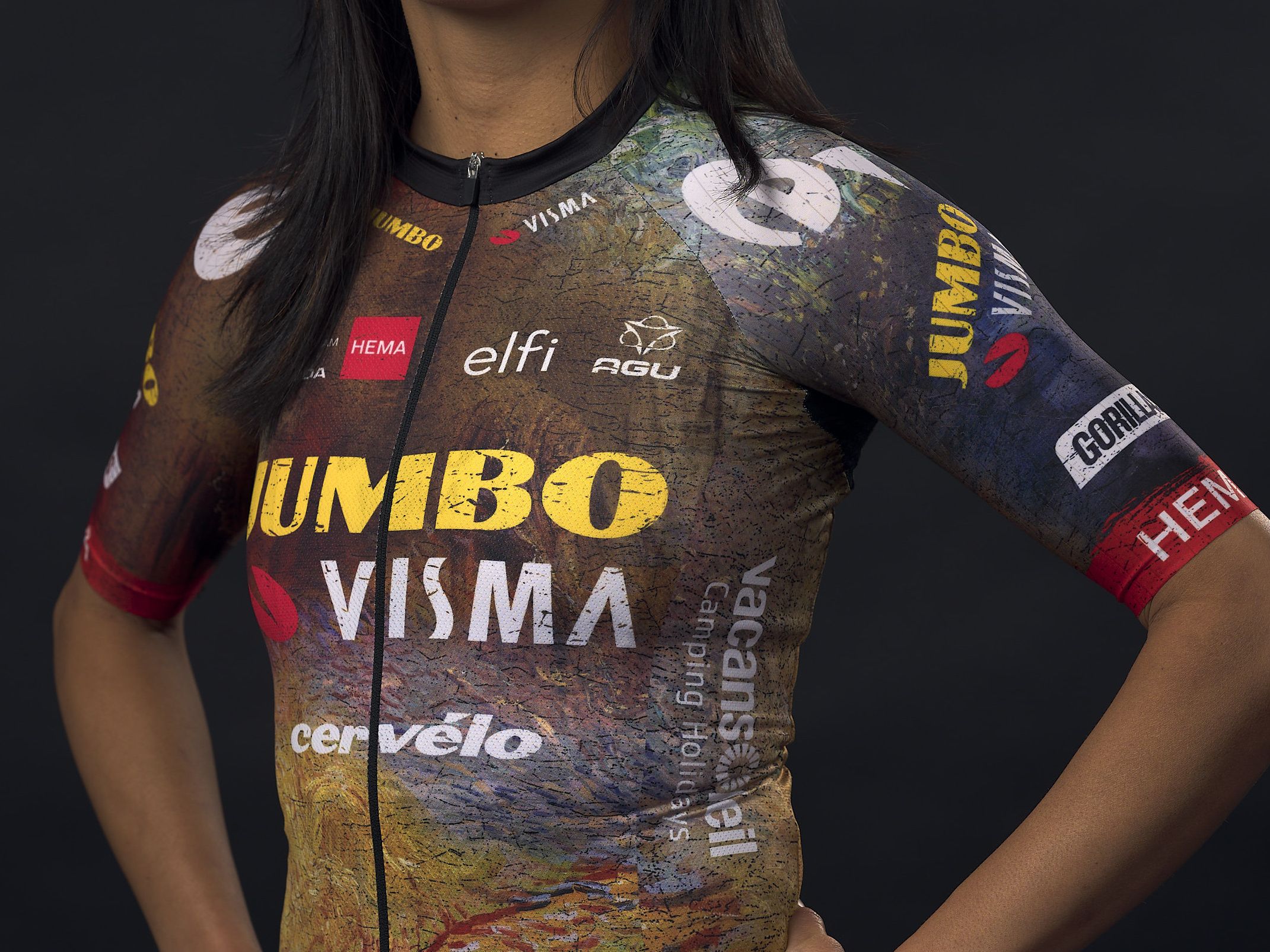 極美品　JUMBO VISMA　2023 TDF限定長袖ジャージ　Mサイズ Jumbo-Visma 2022 Tour de France jersey inspired by Rembrandt