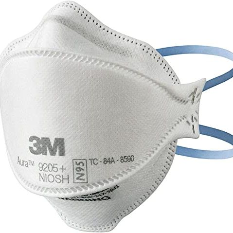 3m Aura Particulate Respirator 9205+ N95, Lightweight, 3 Panel Designed Helps Provide Comfortable and Convenient Respiratory Protection, 3-Pack