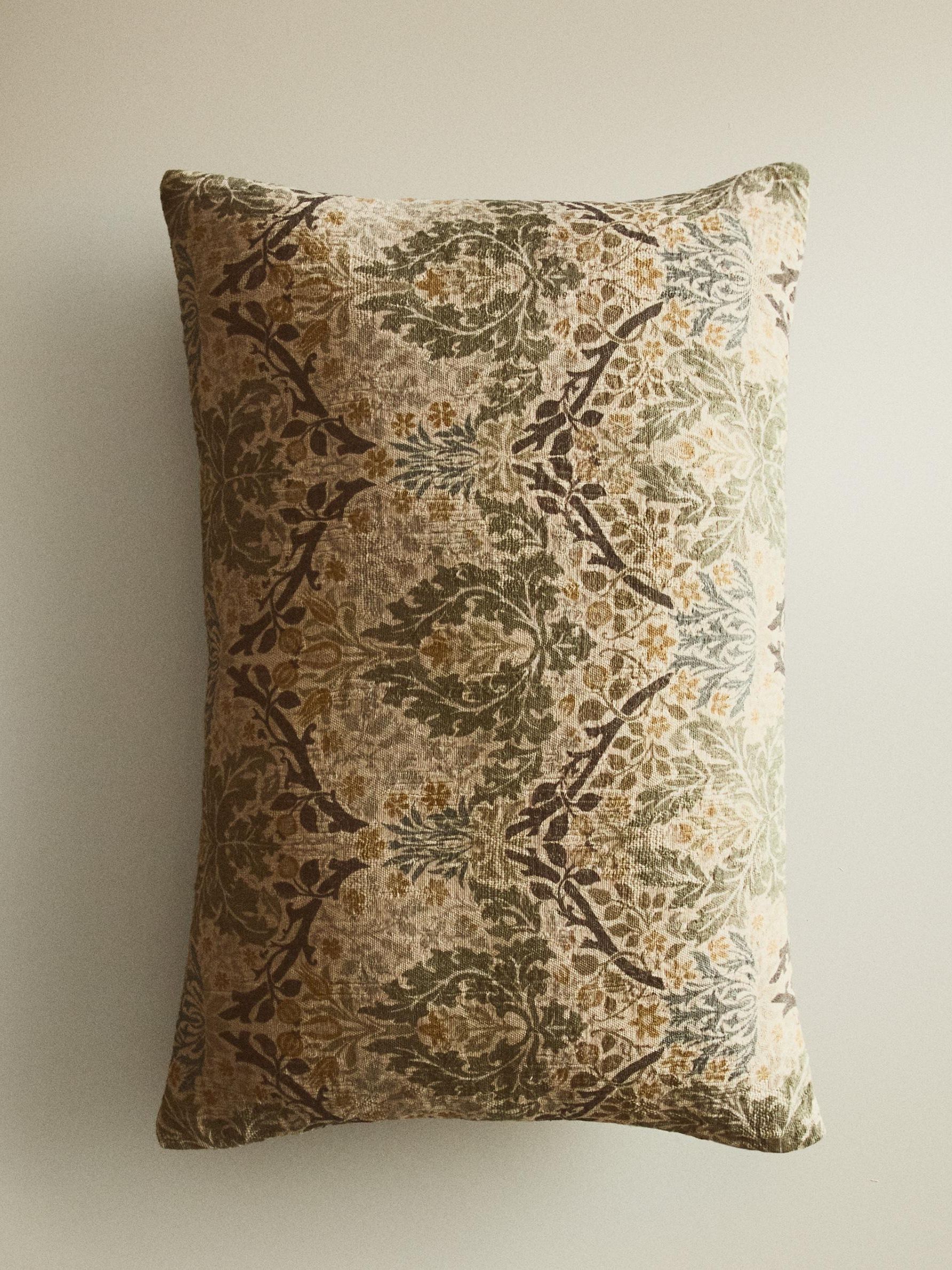 Morris &amp;amp; Co. Floral Cushion Cover
