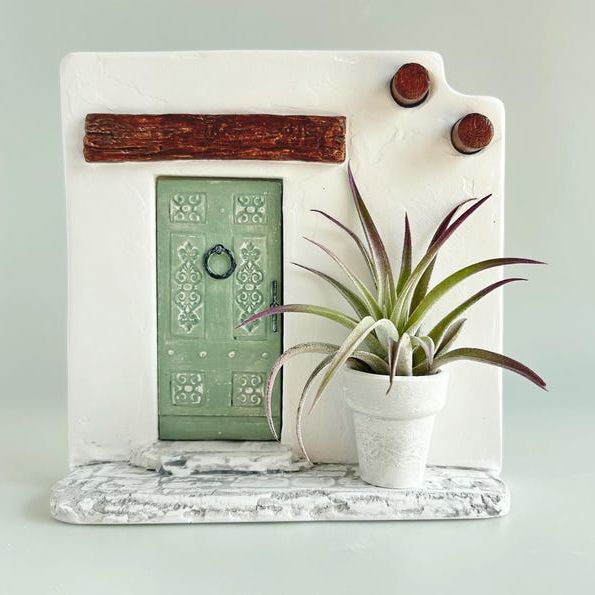 Whimsical Handmade Air Plant Display: Home Decor Cement Planter | Plant Stand, Wall Hanging