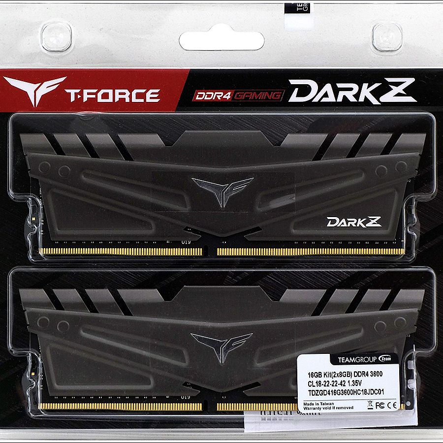 T-Force Dark-Z 16GB DDR4-3600 Review: Fast, Cheap and Stable T-Force Dark-Z 16GB DDR4-3600 Review: Fast, Cheap and Stable