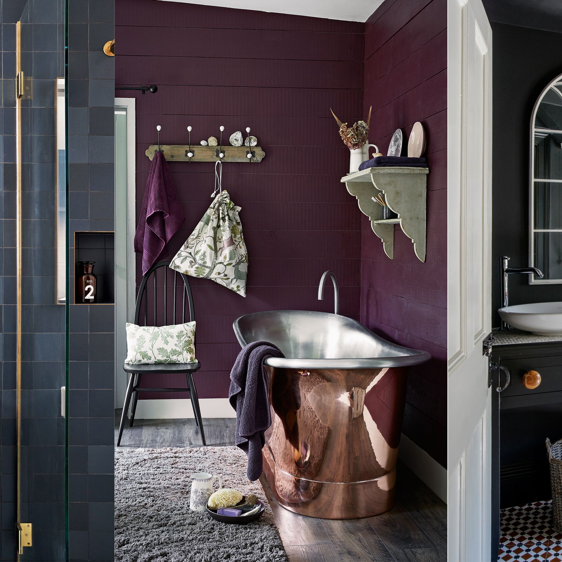 Purple And Black Bathroom Ideas