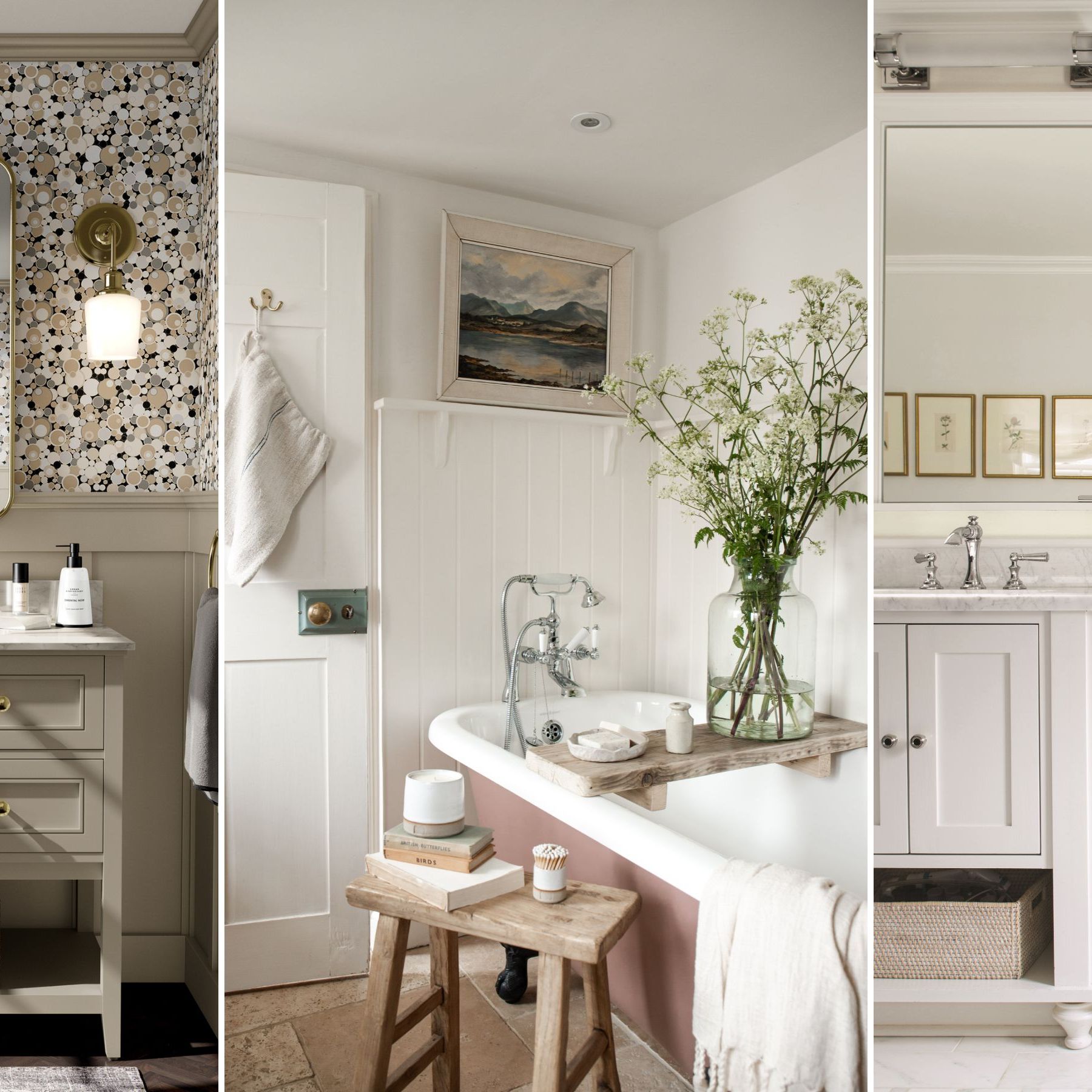 Farmhouse small bathroom ideas — 7 rustic and relaxing tips | Real Homes, image size:1800x1800