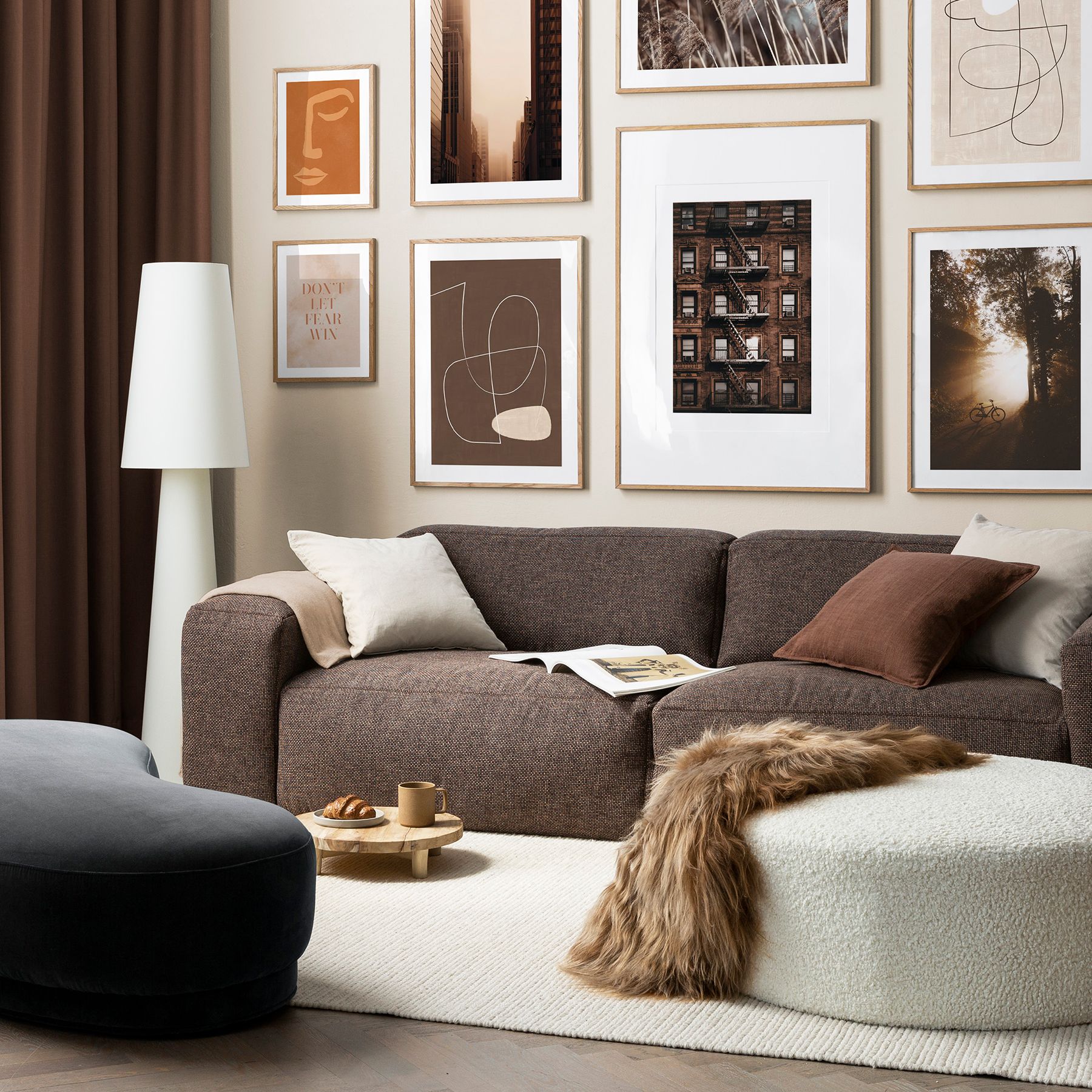 13 grey and brown living rooms that work | Real Homes, image size:1800x1800