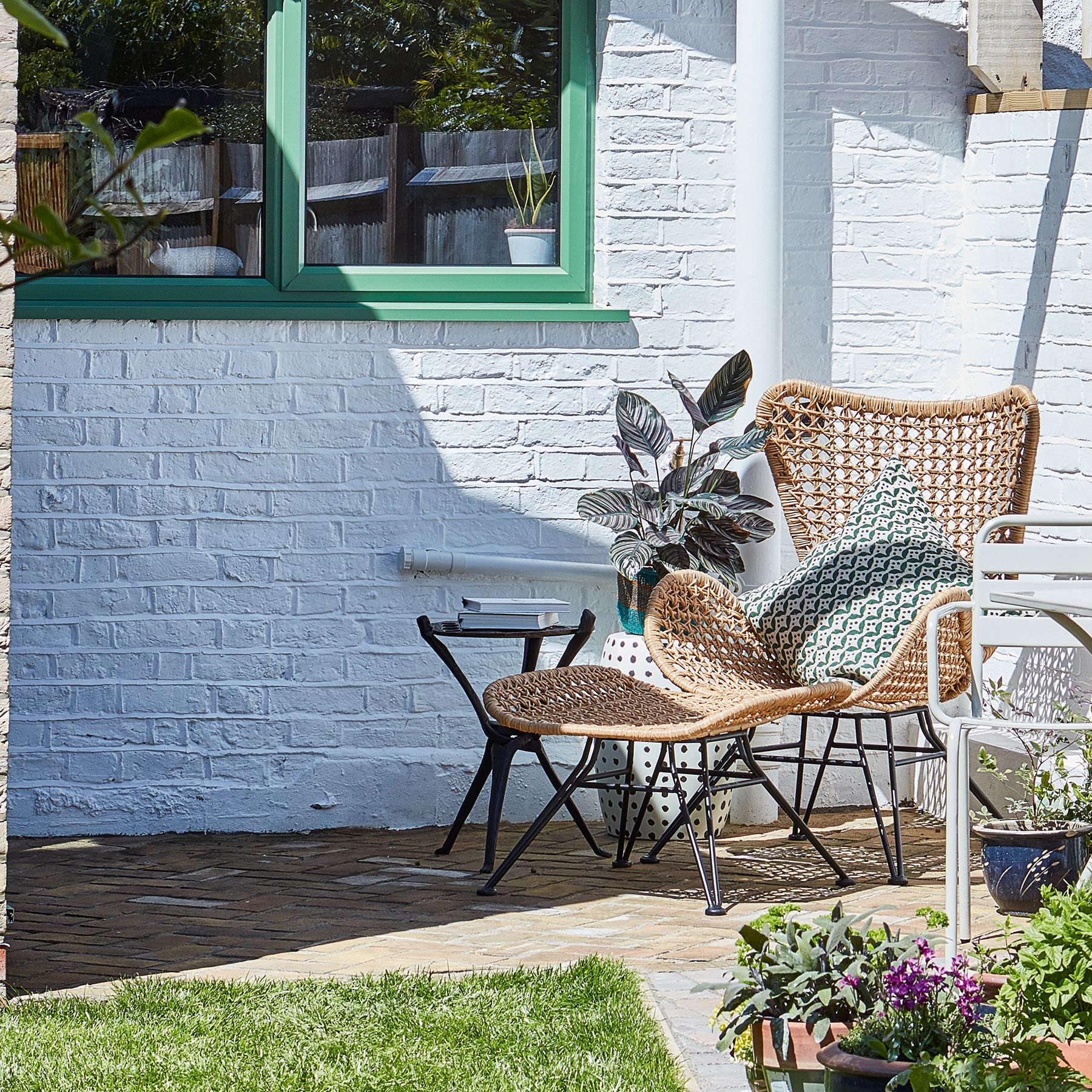 ambriz stacking wicker chair