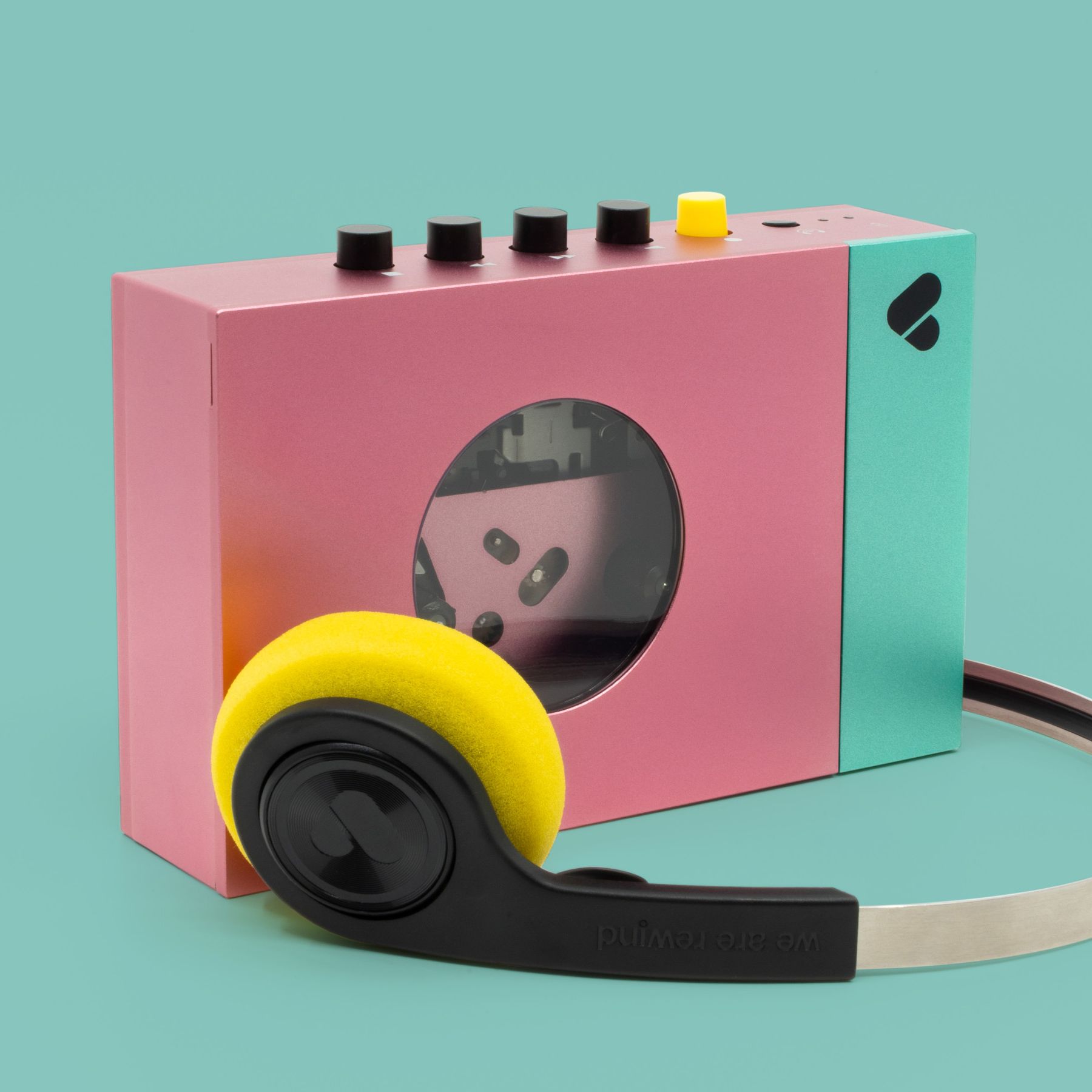 We Are Rewind's Edith portable cassette player: in the pink