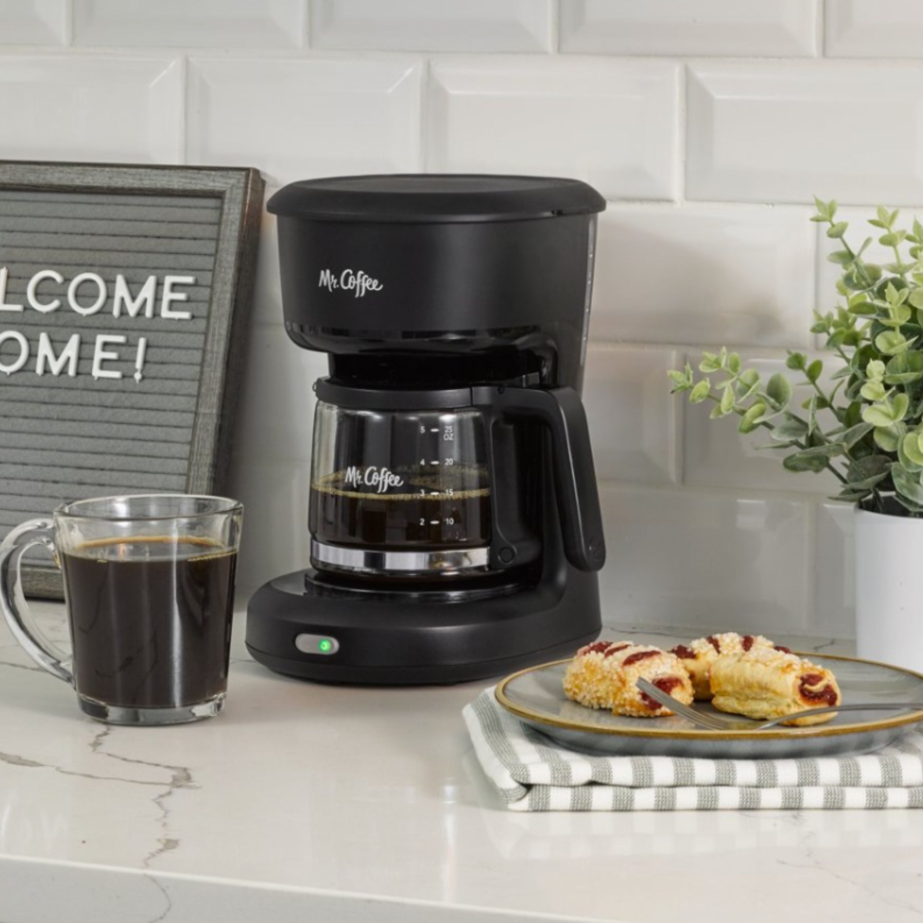 Capresso 426.05 Mini Drip Coffee Maker - 5-Cup, Black Polyprop/Stainless  Steel, Compact Design