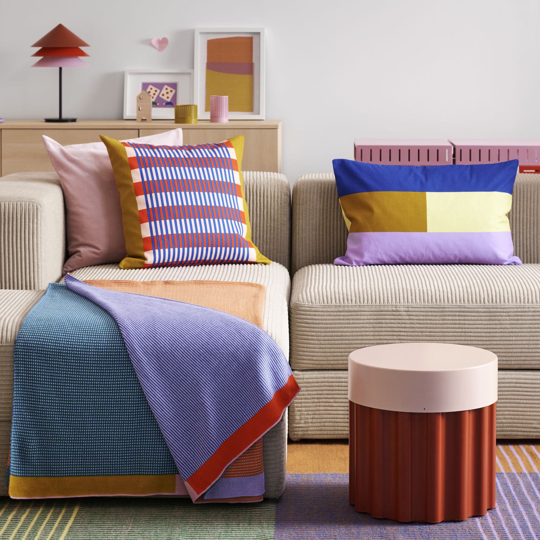IKEA／イケア★TESAMMANS／テサッマンス★ラグ★マット★絨毯★カラフル IKEA／イケア☆TESAMMANS／テサッマンス☆ラグ☆マット☆絨毯