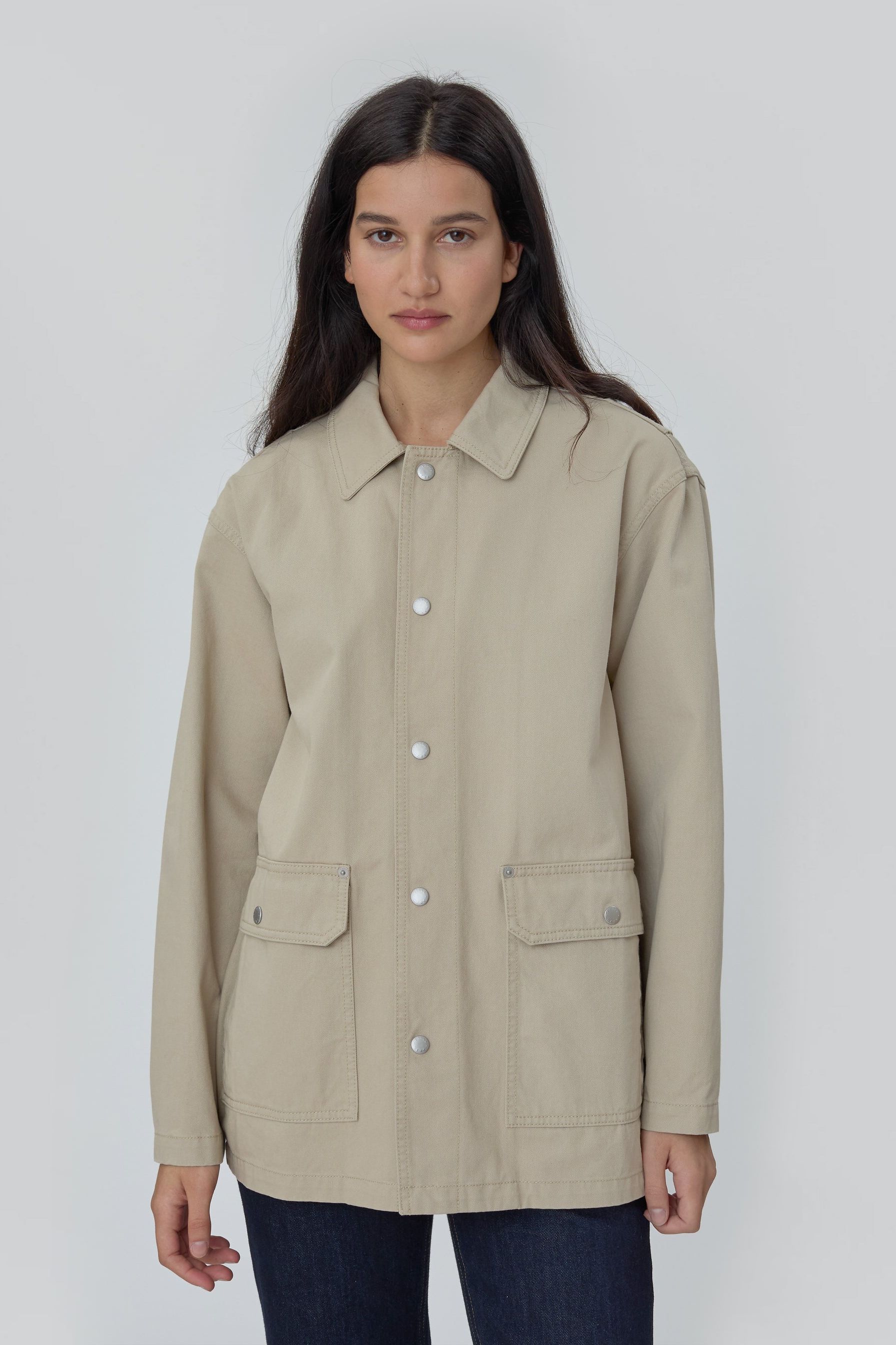 Barn Jacket in Khaki - Xs