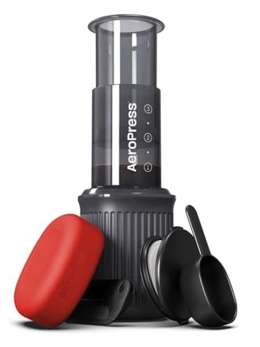 Aeropress Go Extra Small Portable Coffee Maker Kit | Travel, Hiking & Camping, All-In-One French Press, Pour-Over & Espresso Style Manual Brewer, 2 Min Brew