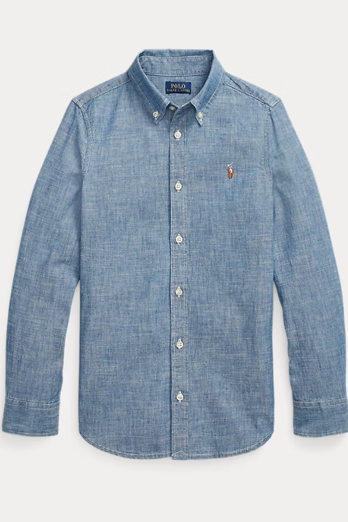 Ralph Lauren Indigo Cotton Chambray Shirt