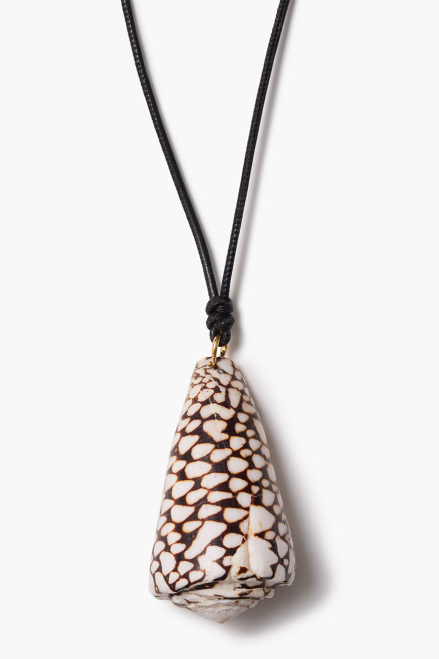 Cone Shell Necklace Black