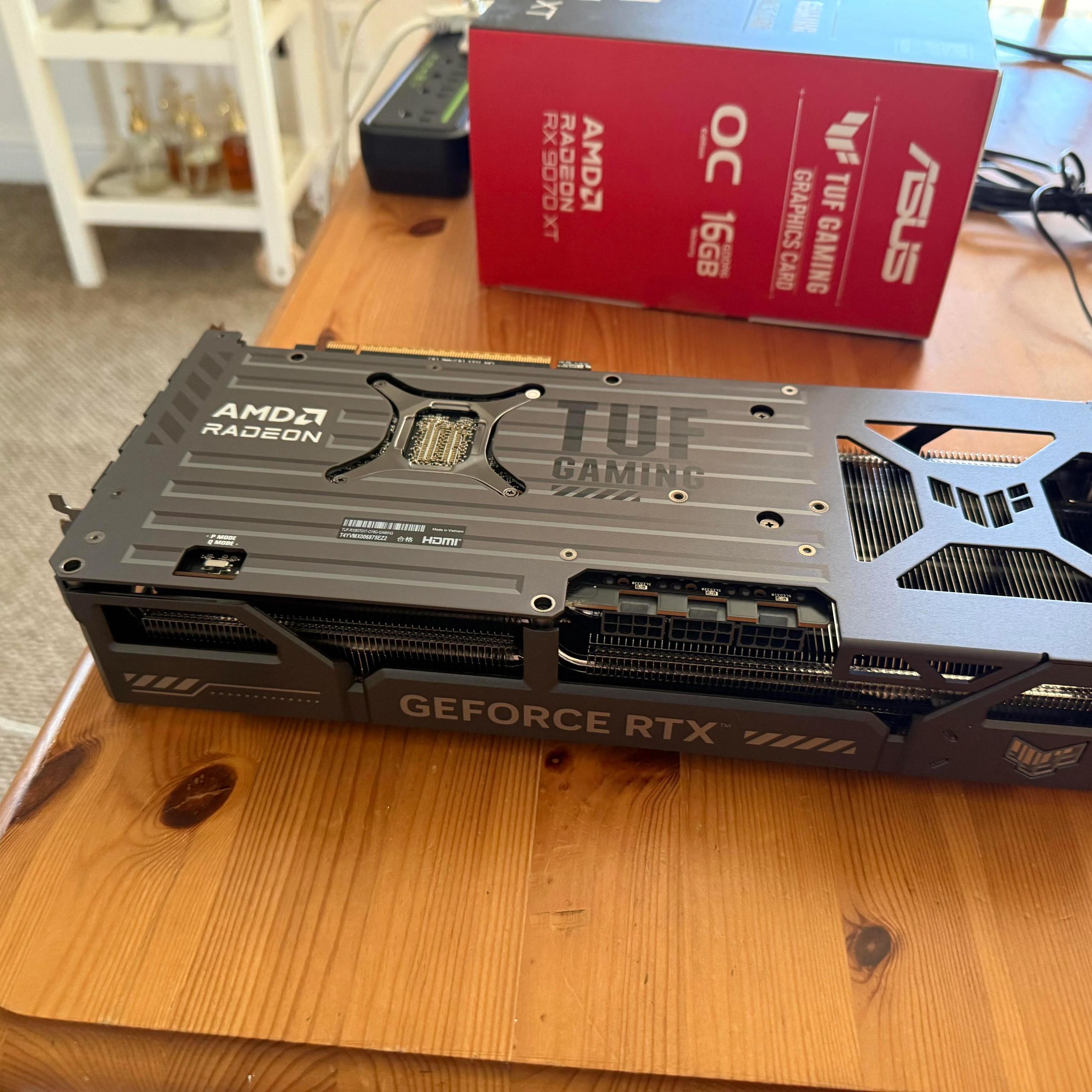 Rare Franken-GPU has both AMD and Nvidia branding — AMD Radeon