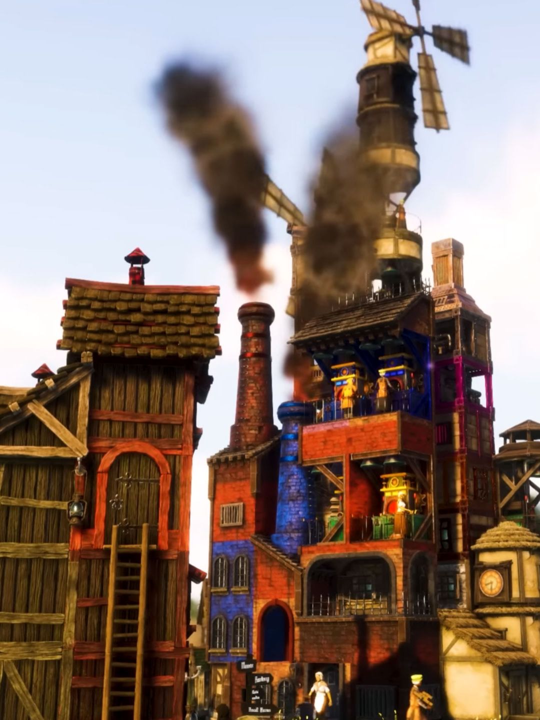 A city in the process of being built in Masters of Albion