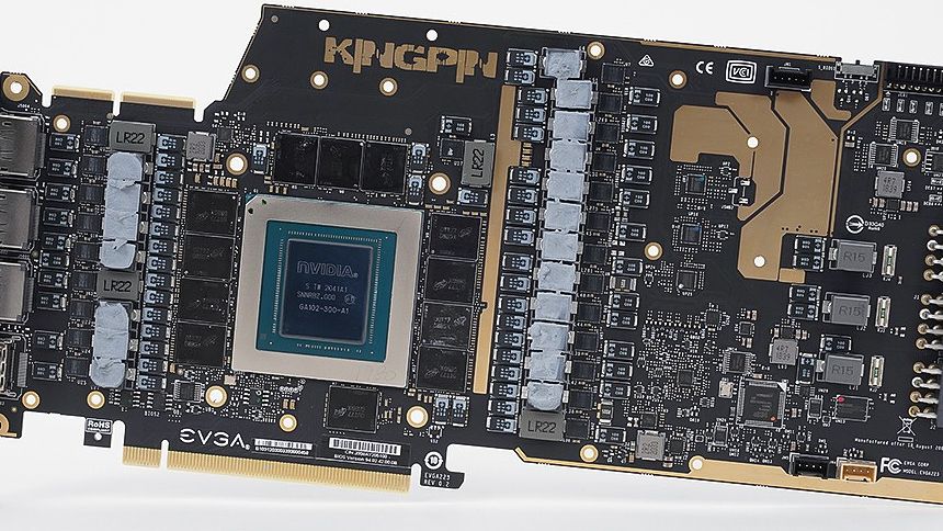 Check Out the Funky PCB On EVGA's GeForce RTX 3090 Kingpin GPU