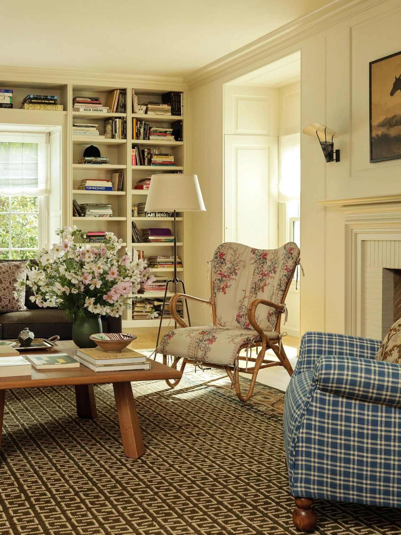 a spring cream bright living room by Heidi Caillier for Lulu and Georgia