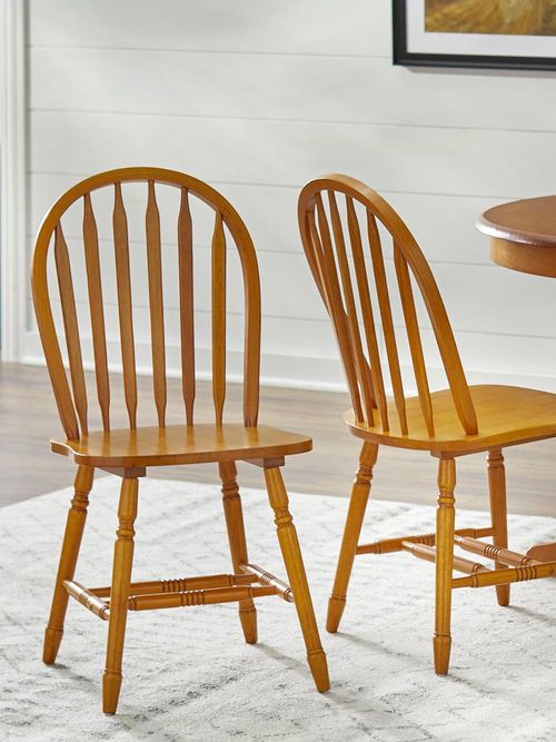 Red Barrel Studio&reg; Tolman Solid Wood Windsor Back Side Chair