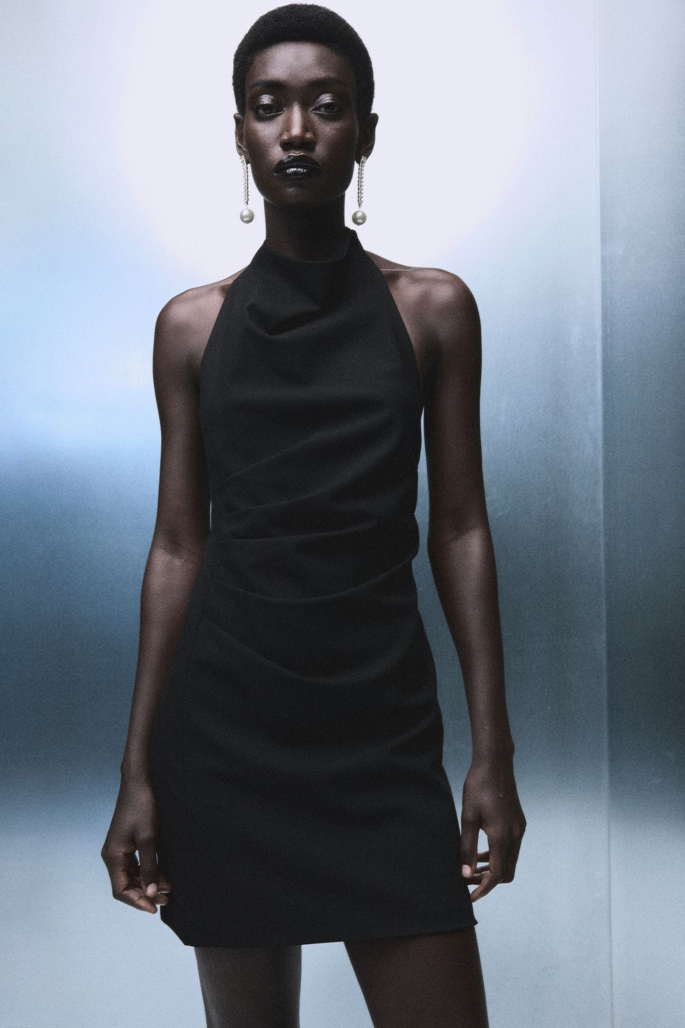 Halter Neck Ruched Dress - Women | Mango Usa