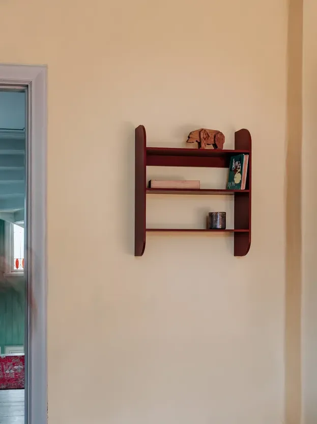 Strapats Wall Shelf 62x73,6 Cm, Burgundy