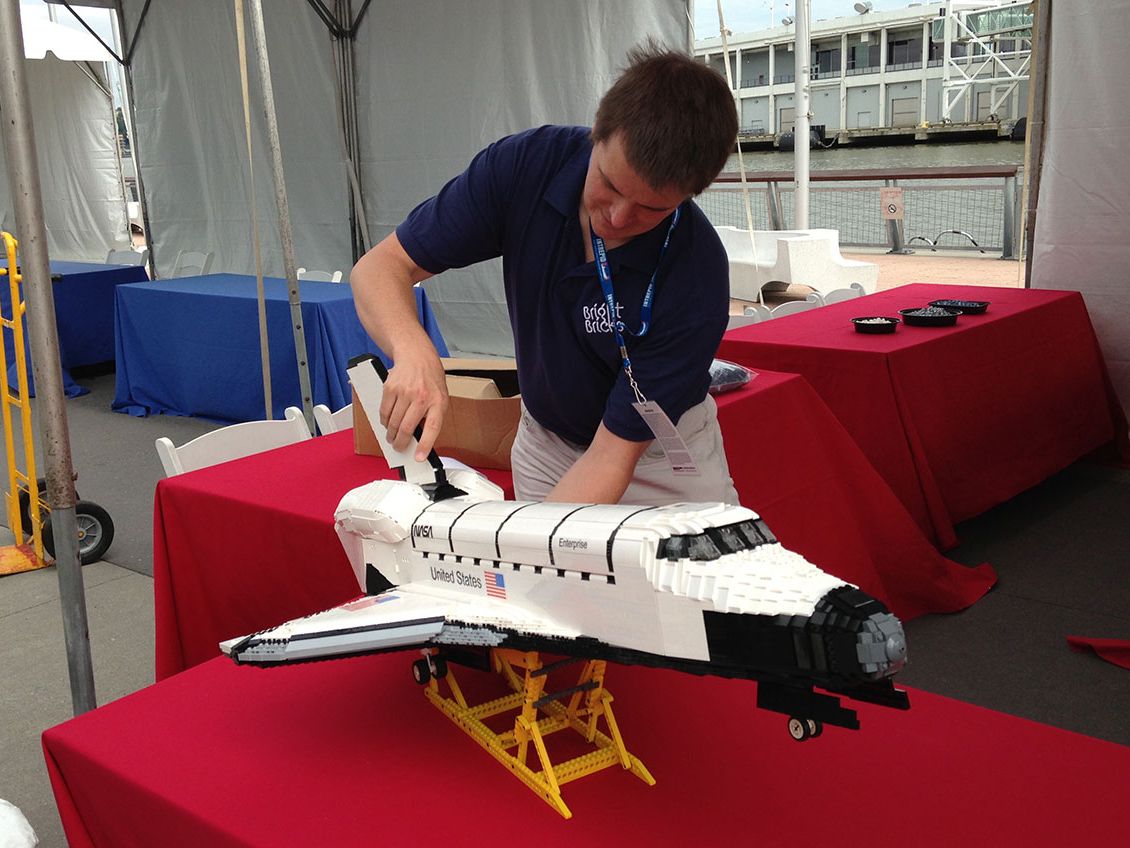 LEGO Brick Space Shuttle Enterprise Lands at NYC Museum | Space