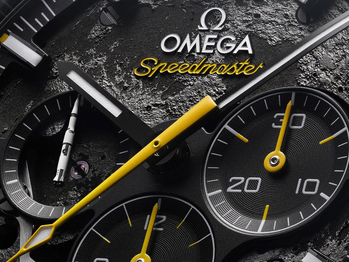 Omega adds Saturn V seconds hand to new Speedmaster Dark Side of