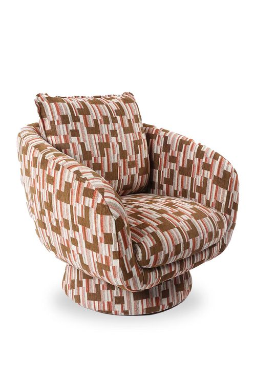 Francois Swivel Chair Brown