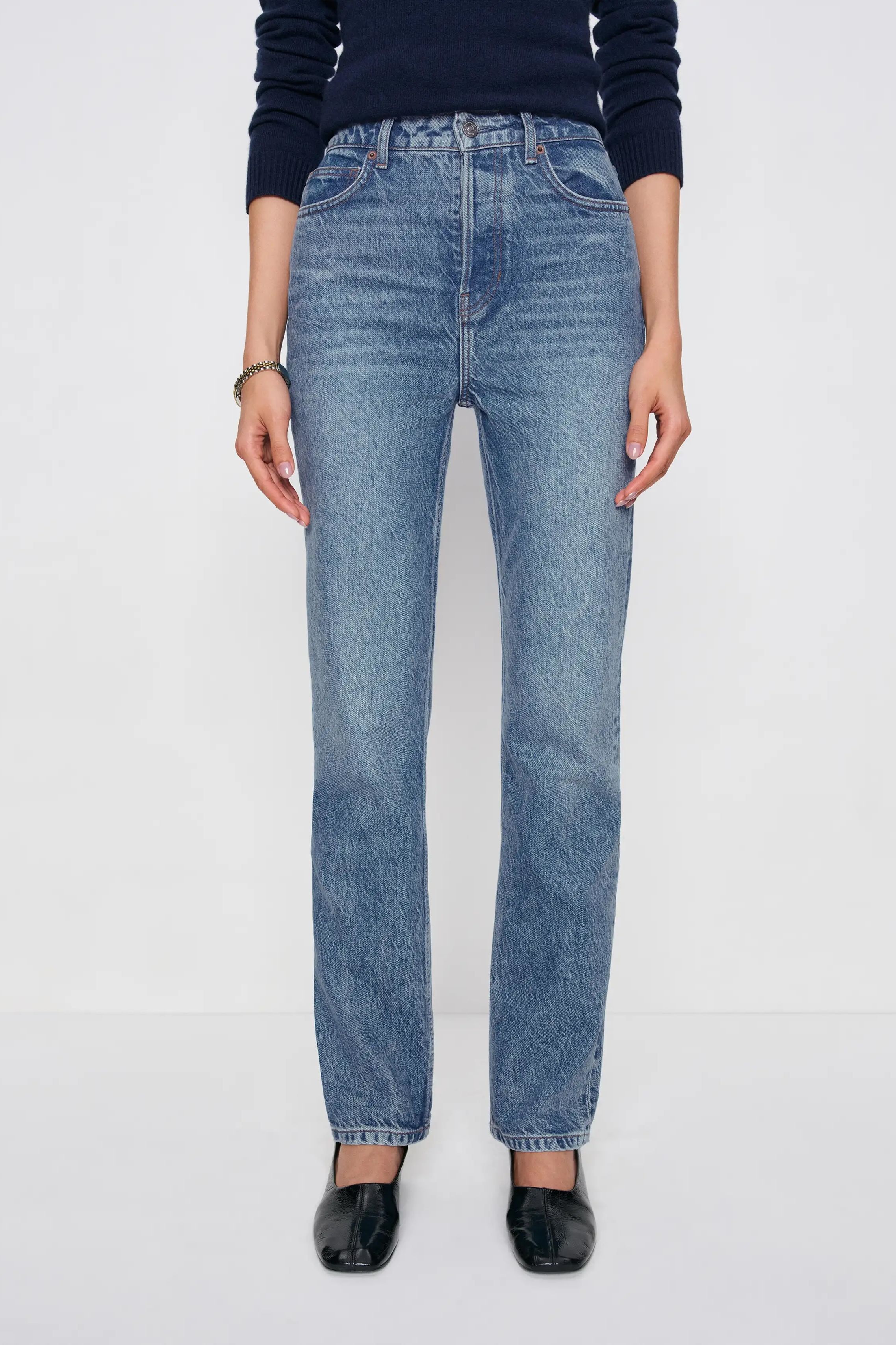 Reformation Cynthia High Rise Straight Jeans