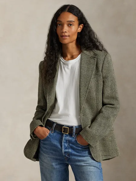 Polo Ralph Lauren, Single-Breasted Herringbone Blazer