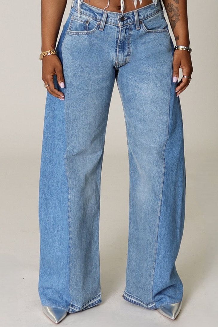 Denim Wide Leg Jeans