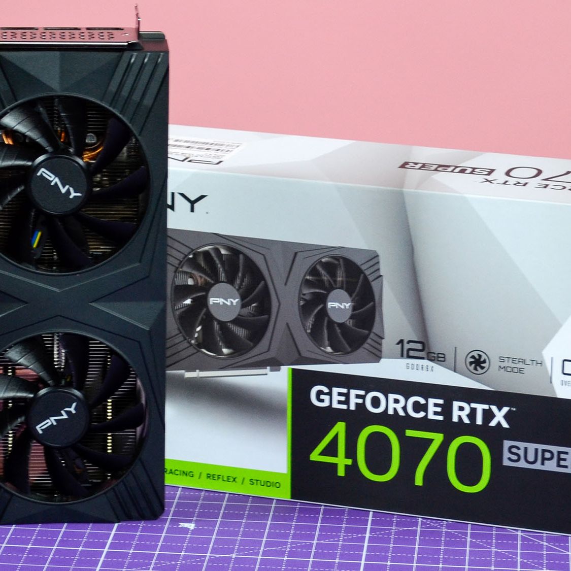 PNY GeForce RTX 4070 SUPER 本体　VRAM12GB PNY GeForce RTX™ 4070 SUPER 12GB VERTO™ Overclocked Dual Fan
