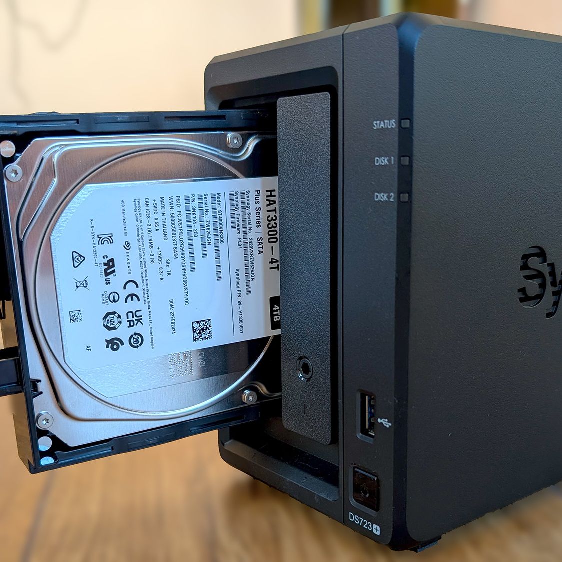 Synology DS723 + NAS 2ベイ Network Attached Storage Synology DS723+ NAS Server With 2x6TB