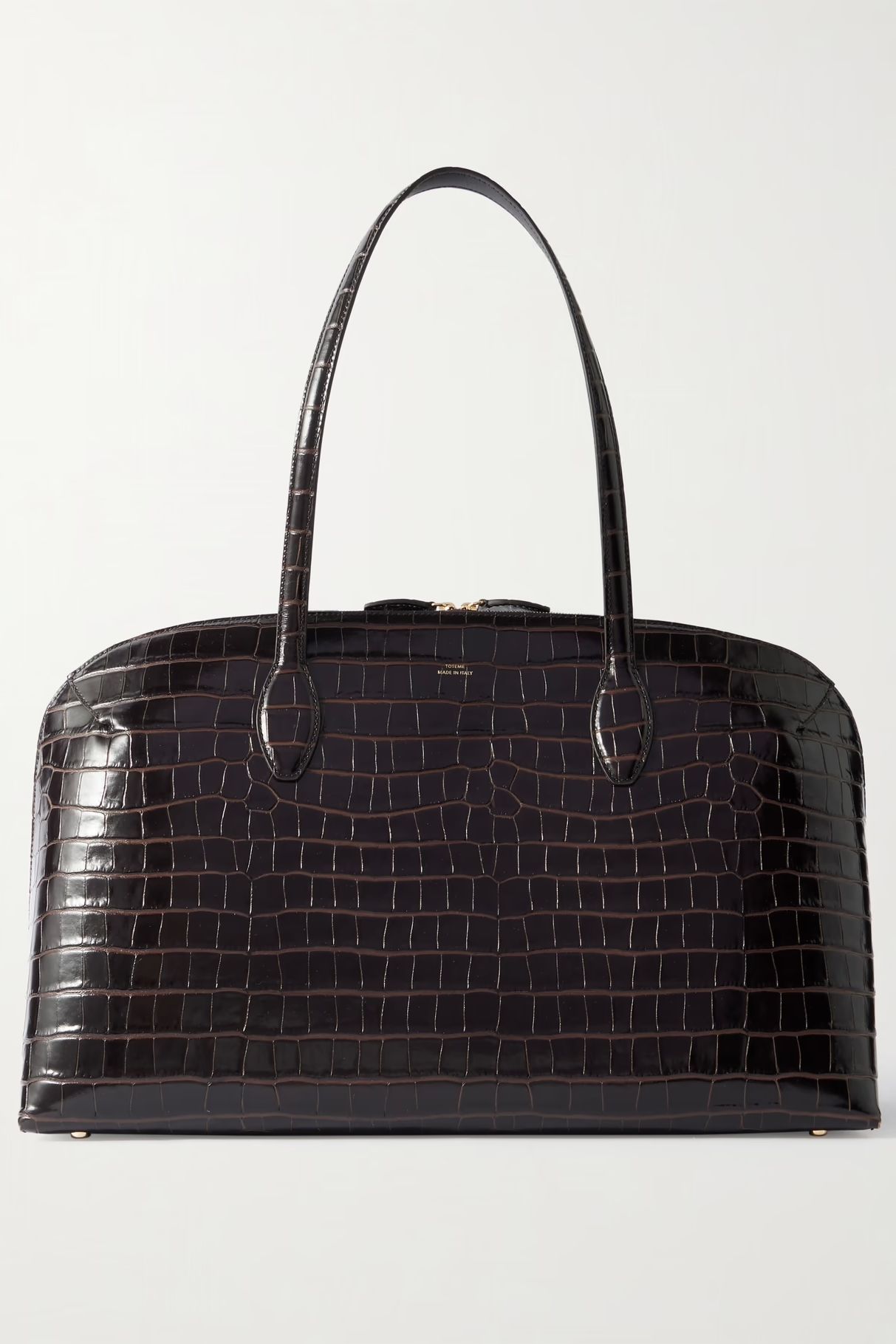 Toteme Croc-Effect Leather Tote