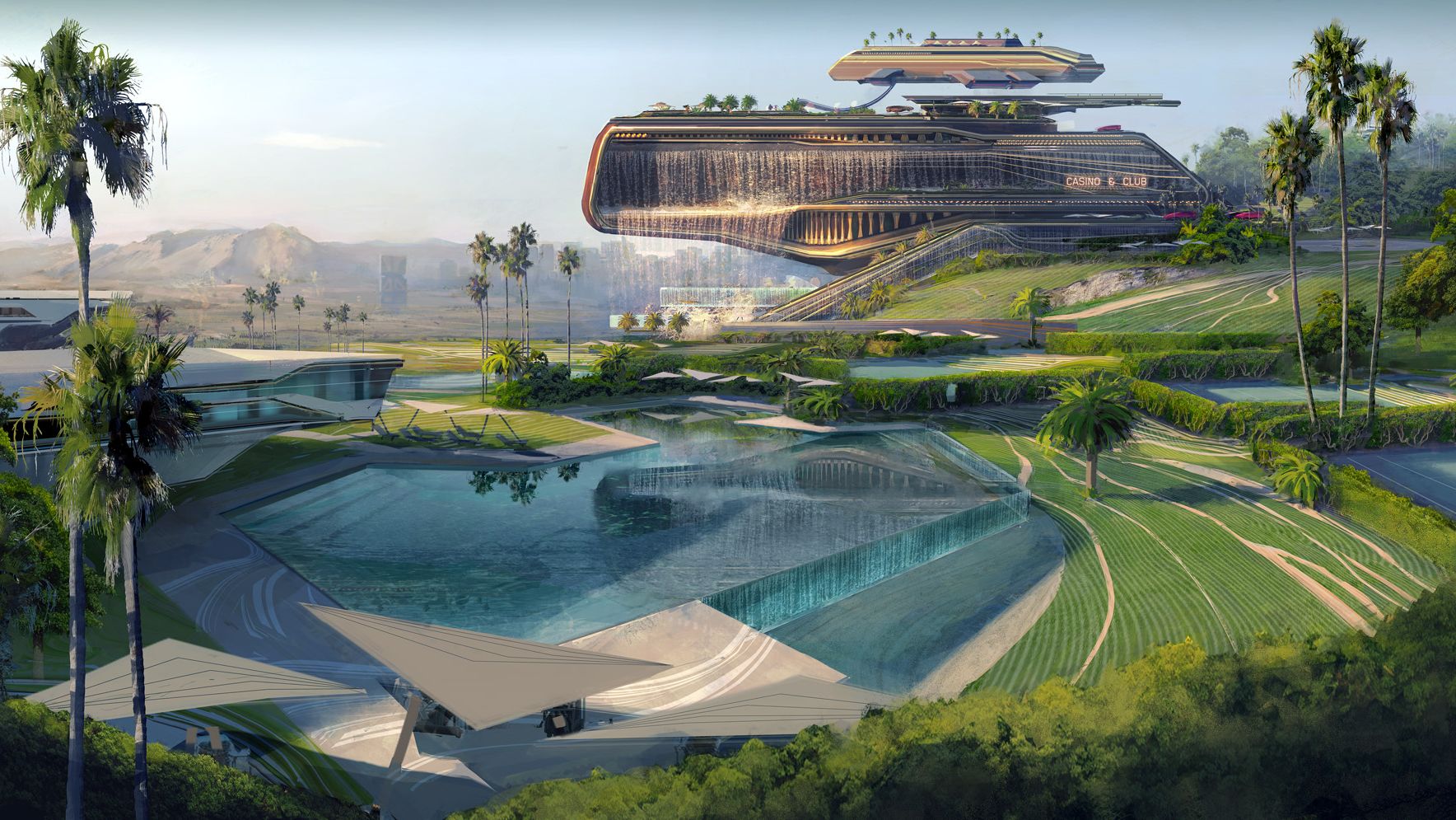 Cyberpunk 2077 concept art reveals Westbrook, a playground for the