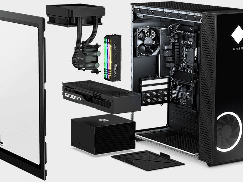 PCケース(自作PC用) hp omen 30L rtx3080 10700K 32G 奥さんのPCを頼まれてもないのに改造した件 [ HP OMEN 30L