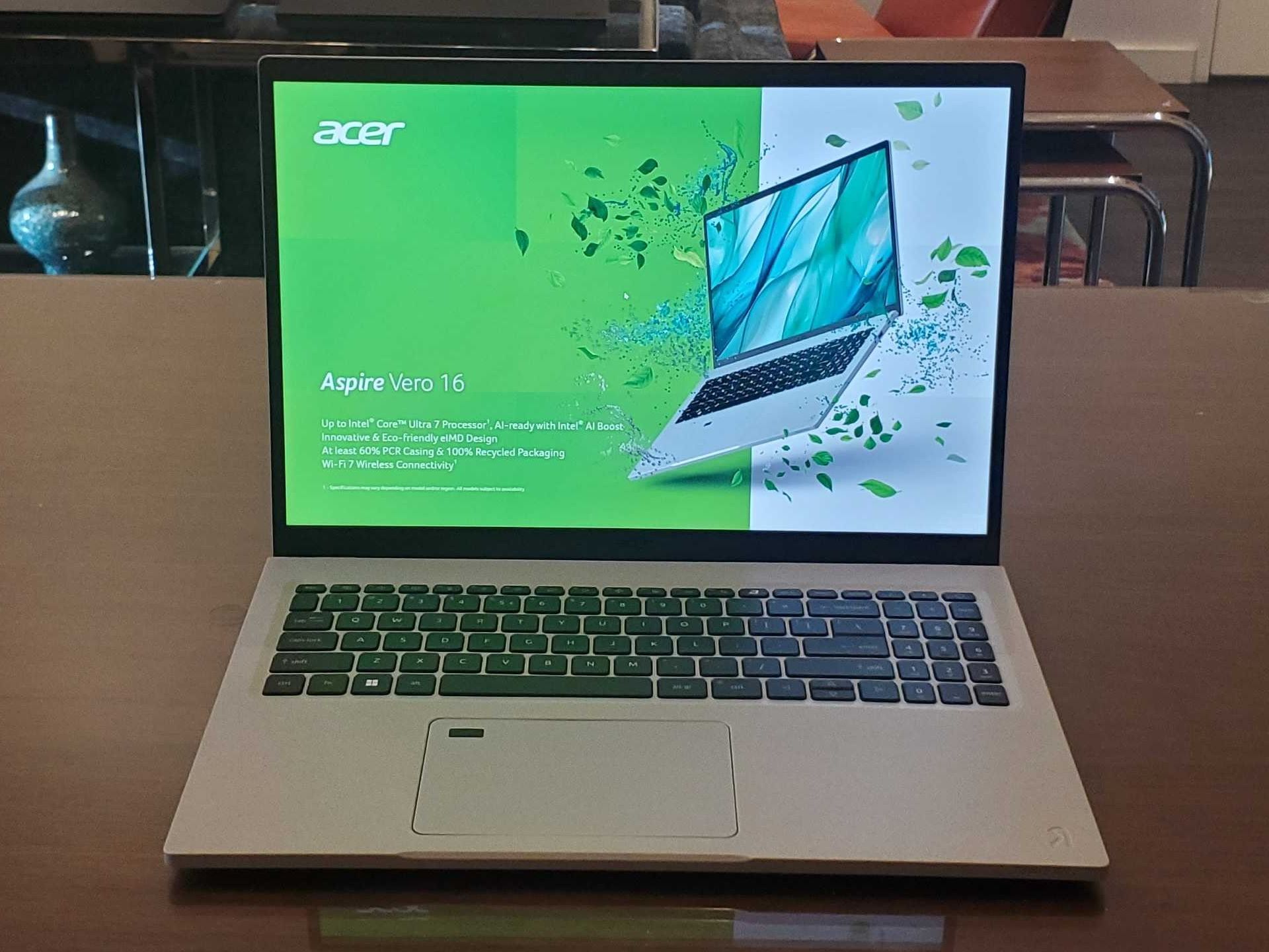 Hands on: Acer Aspire Vero 16: a more sustainable laptop that won't hurt  the wallet | TechRadar, image size:1920x1440