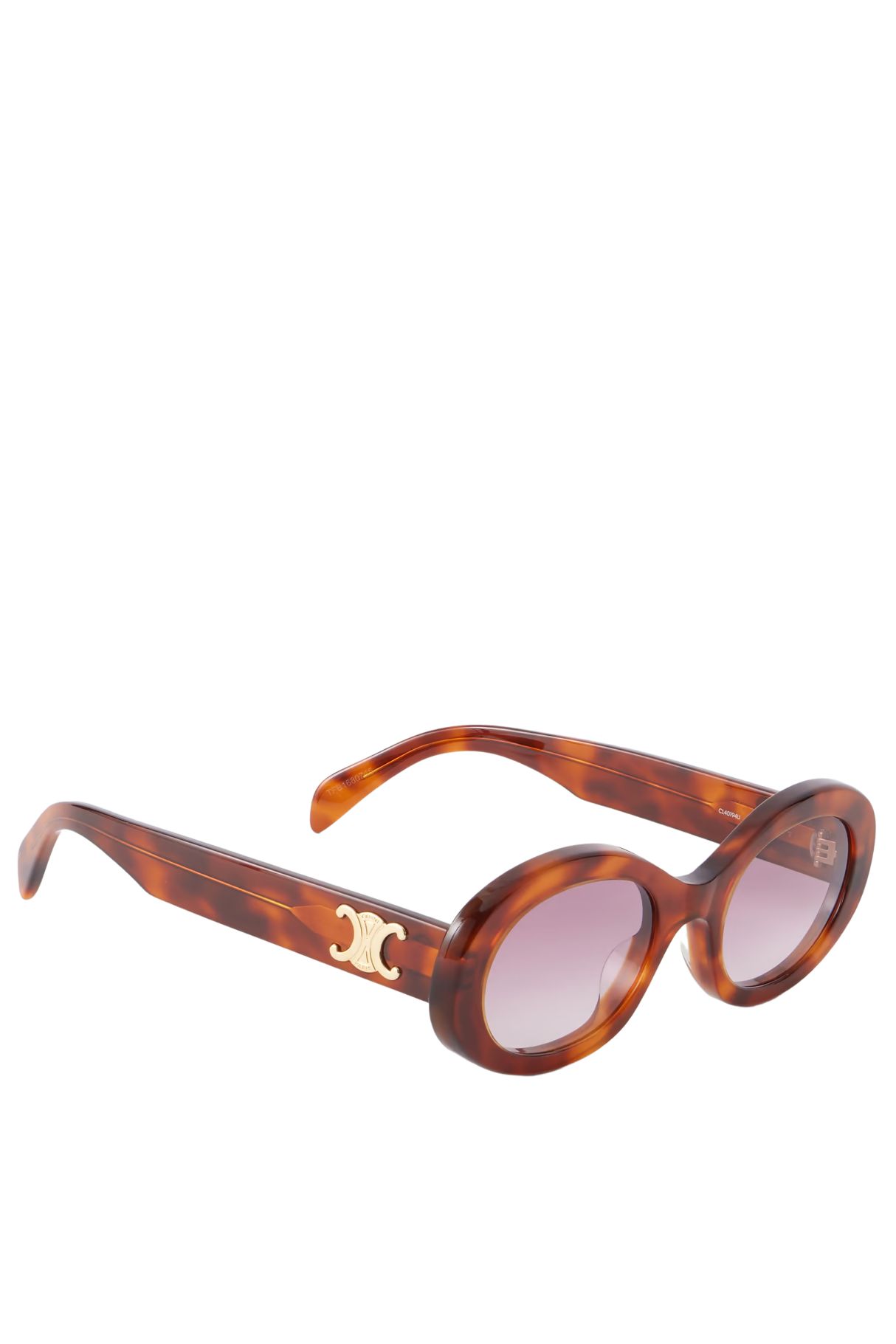 Triomphe Oval-Frame Acetate Sunglasses