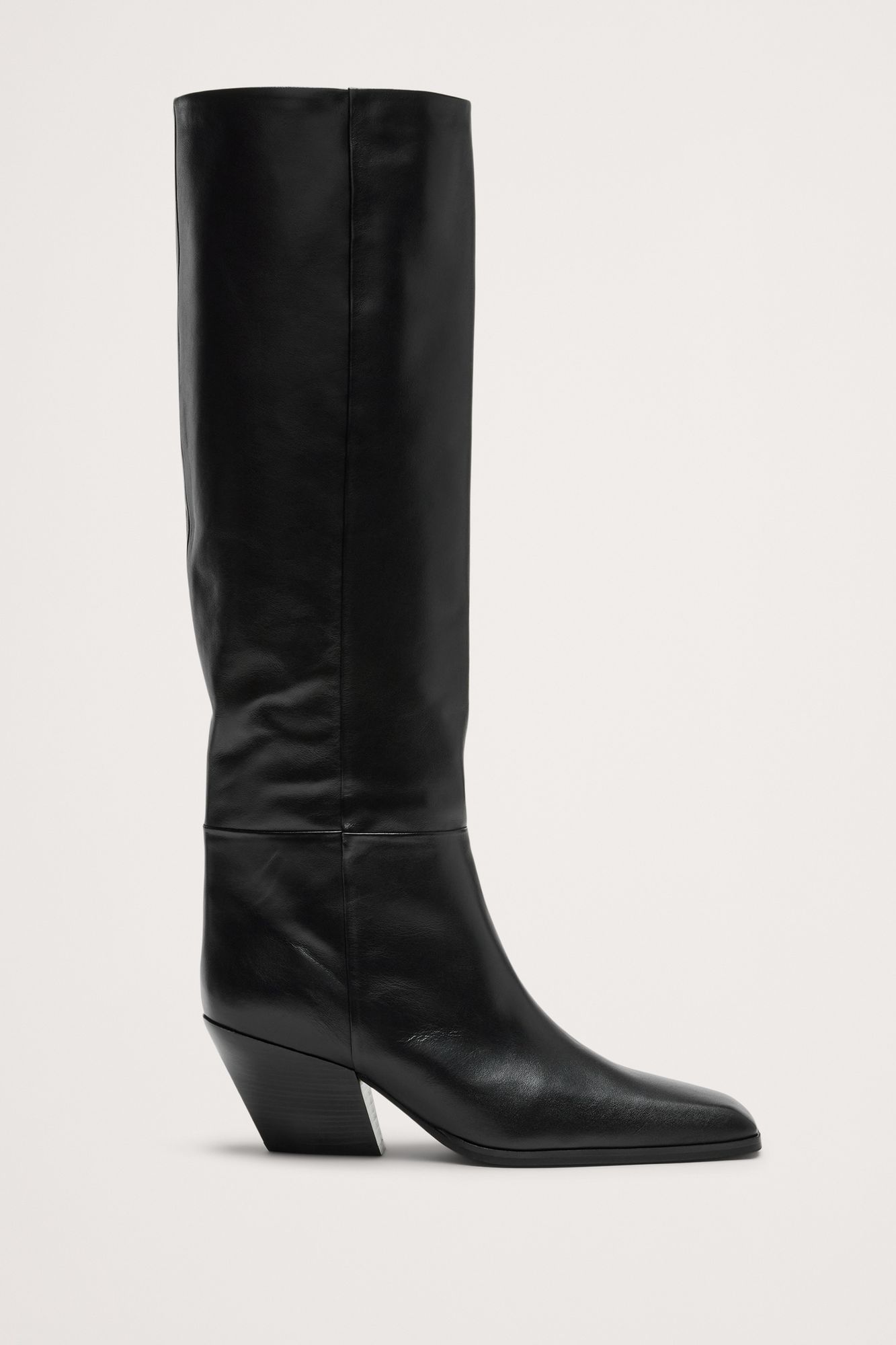 Italian Leather Knee-High Boot